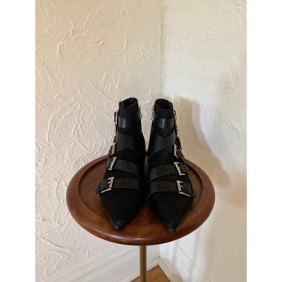 FREE PEOPLE X ASH Calf Hair & Leather Blast Ankle Boots Size 39 / 8 - Picture 4 of 10